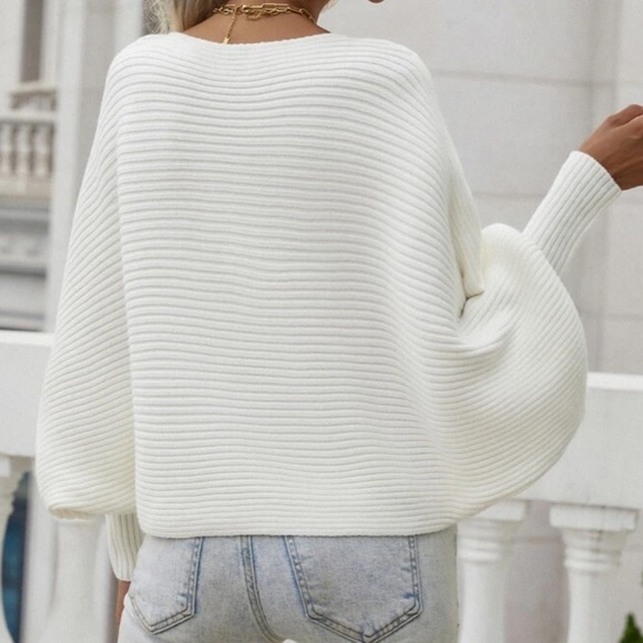 Boho batwing sleeve knit sweater - Picture 14 of 16